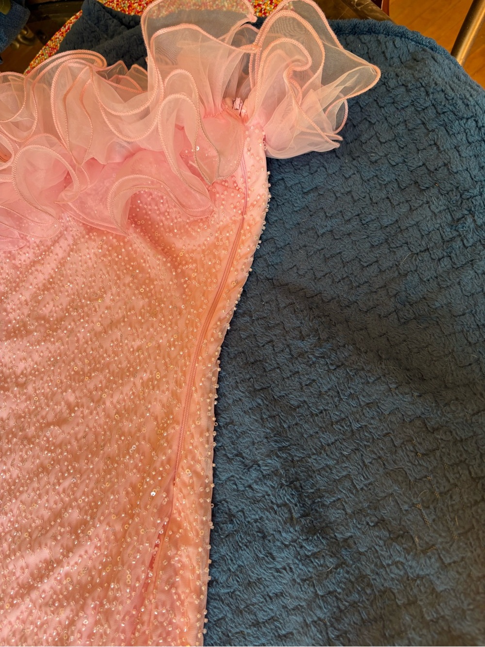 Windsor Pink Ruffle Strapless Mini Dress - Picture 5 of 6